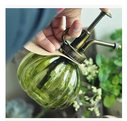 Zakka Vintage glass plastic antique copper water cans garden tools accessories pressure sprayer watering cans home decoration