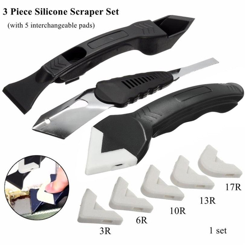 1 Set Silicone Scraper Caulking Grouting Tool Sealant Finishing Cleaning Kit Set Home Dirt Remover Scrape Kit drop shipping