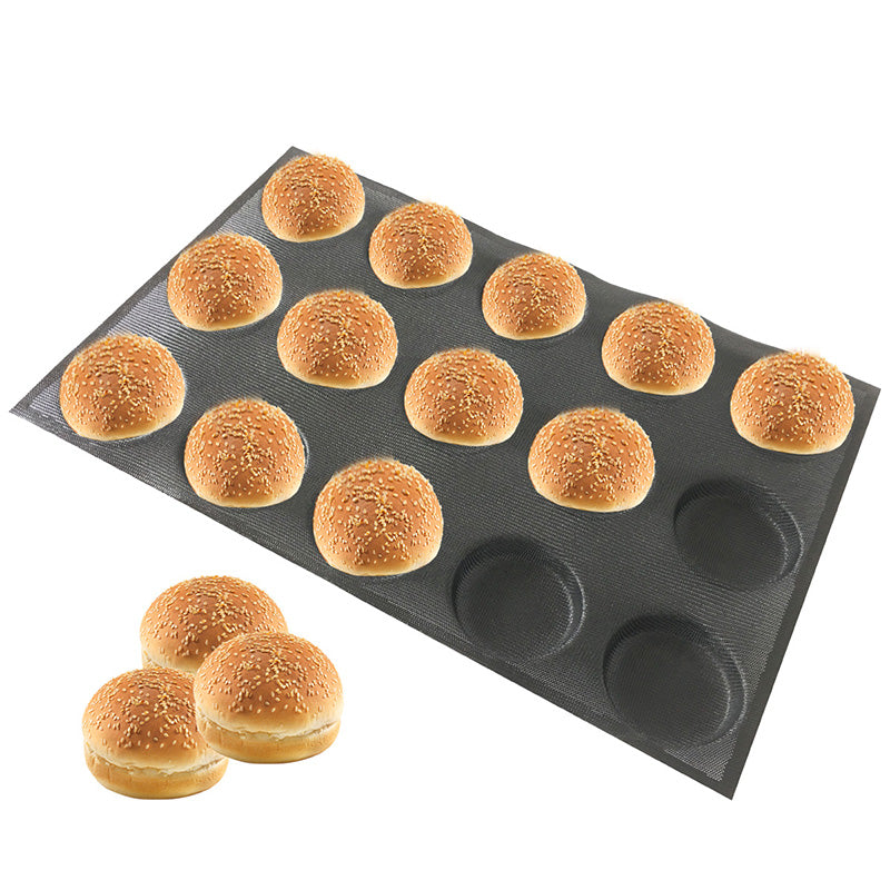 Free shipping 40X60CM commercial oven Flexible Hamburger Baking Forms perforated non stick silicone tray silicone baking tray