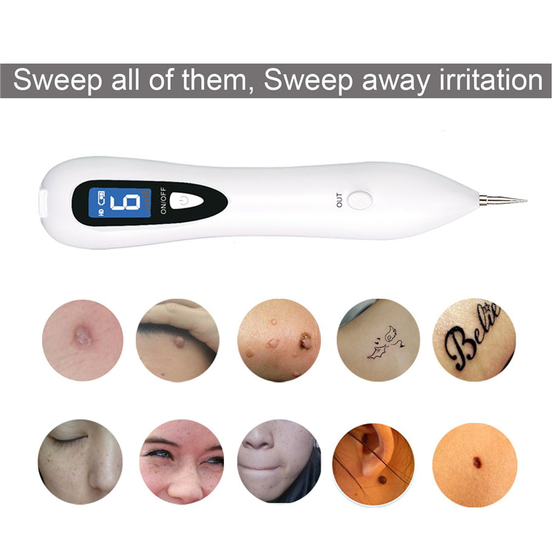 Rotary Point Pen Mole Removal Dark Spot Tattoo Freckle Remover Pen Skin Wart Tag Removal Tool Device Health Skin Care Beauty 1PC